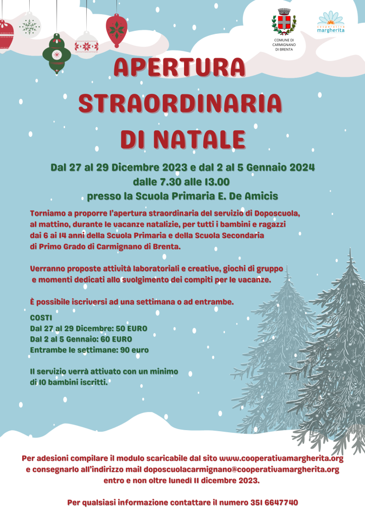 apertura straordinaria di natale