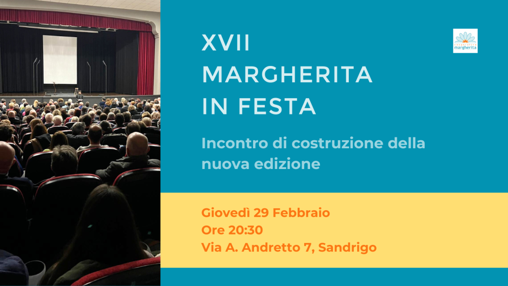 serata costruzione margherita in festa