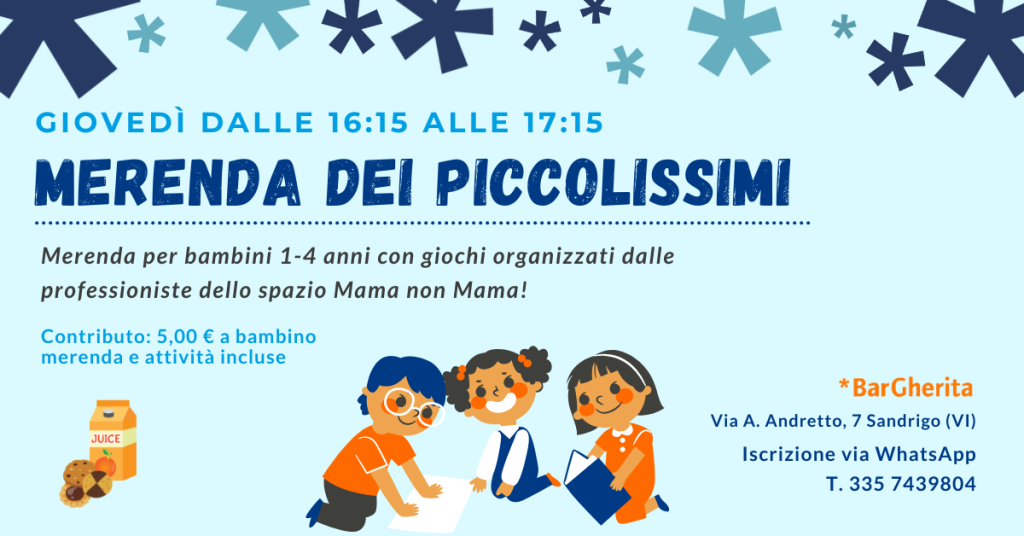 merenda piccolissimi appuntamenti invernali