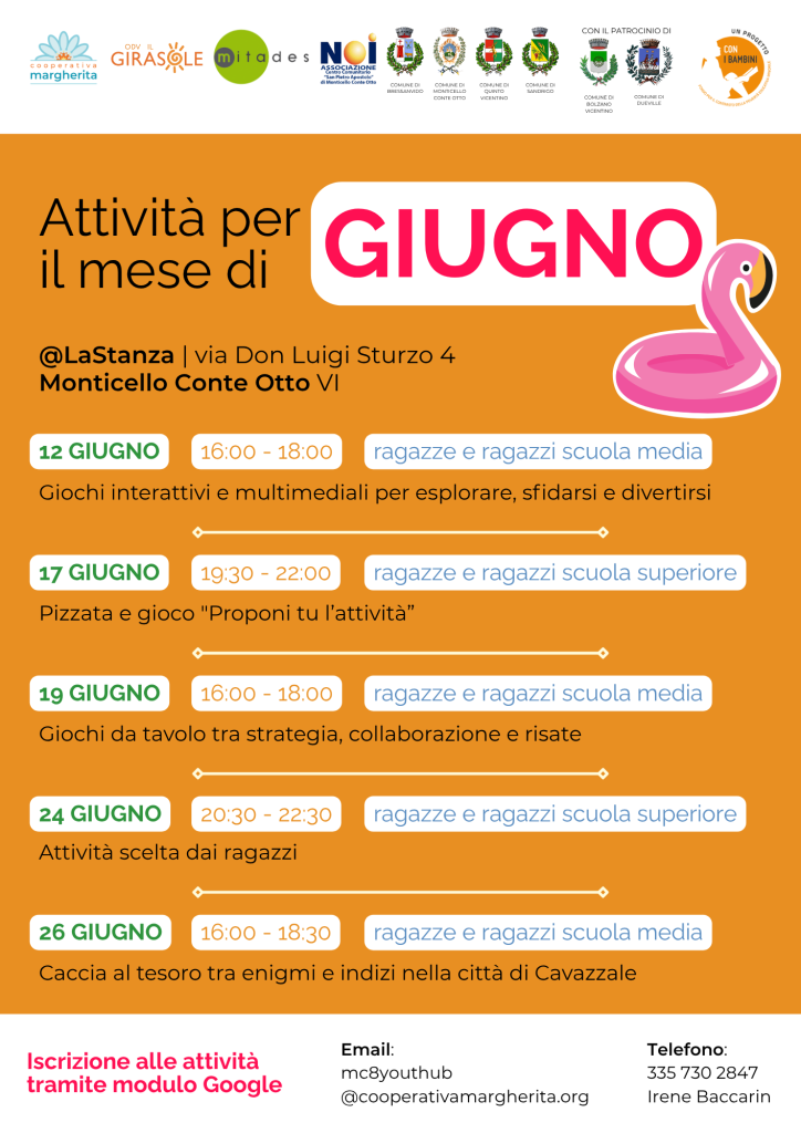 la stanza attività giugno