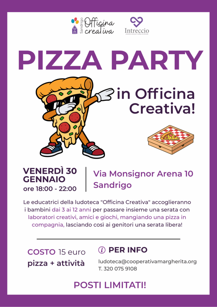 pizza party officina creativa