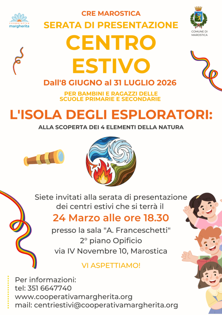 centri estivi marostica 2026 serata