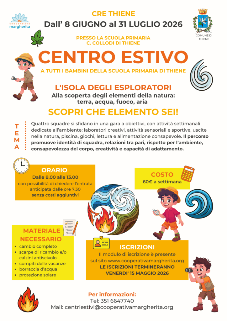 centro estivo thiene 2026