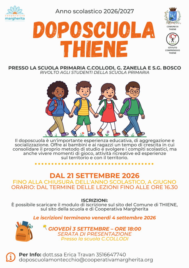 doposcuola thiene 2026